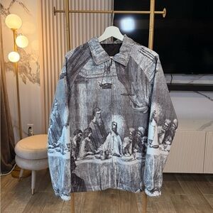 HELLPUR Gray Graphic Men's Jacket